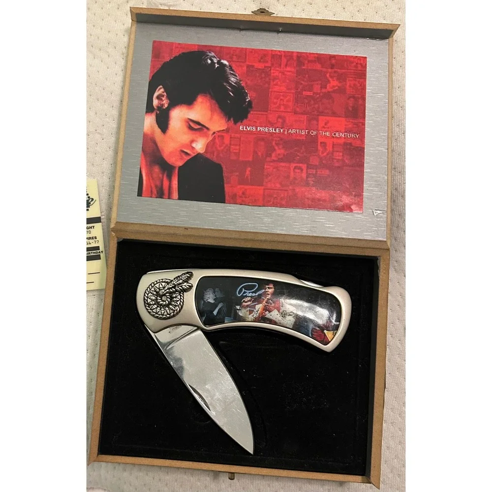Elvis Presley Artist Century Collectible Knife With‎ Case Memorabilia